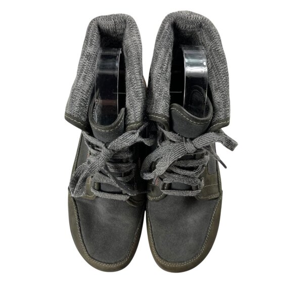 Chaco Women's Gray Barbary Waterproof Leather Upper Ankle Bootie Lug Sole Size 8 - Picture 5 of 16